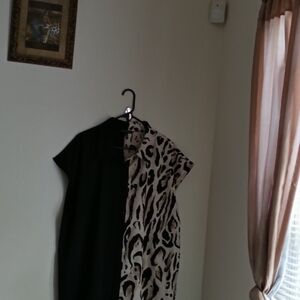 Threadstory Blouse Women 3X Leopard Print Elegant Acardemia Artsy Casual Office